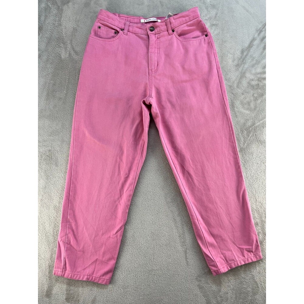 Bill Blass Jeans Easy Fit Womens Size 6 Petite Pink Barbie Colorful Casual